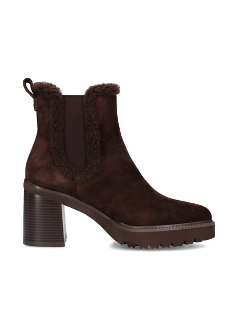 STIVALETTI TACCO ALTO 679969 DONNA MARRONE