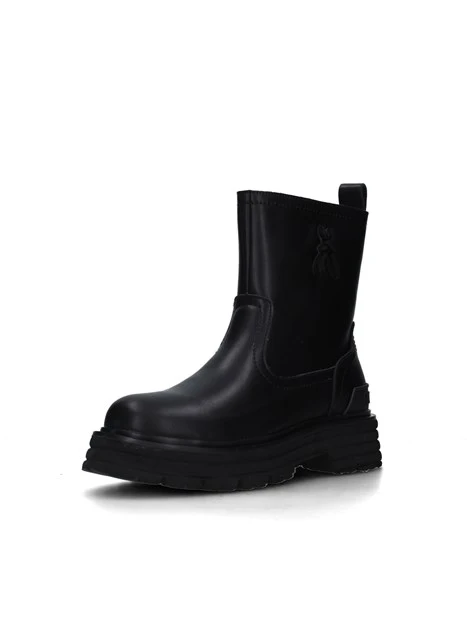 STIVALETTI TACCO BASSO PJ979 DONNA NERO