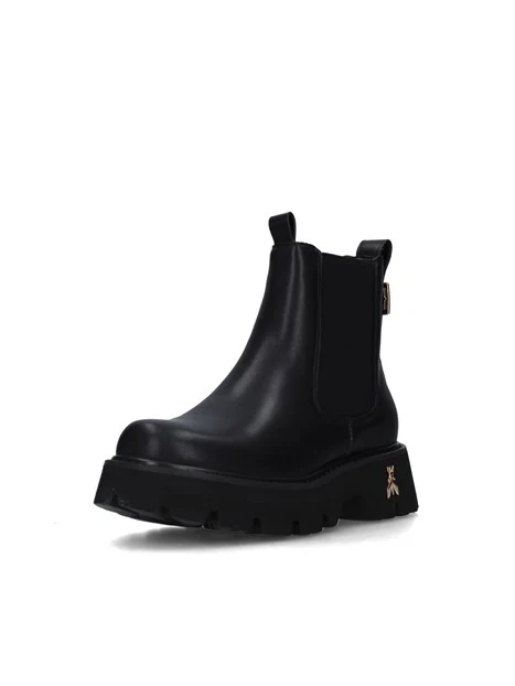 STIVALETTI TACCO BASSO PJ971 DONNA NERO