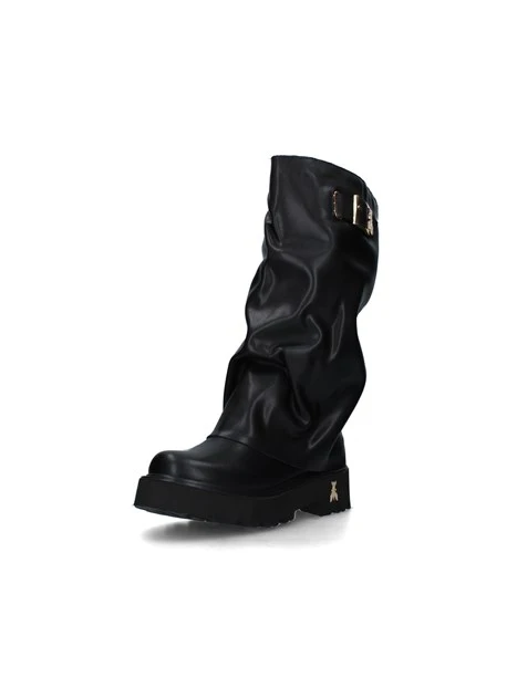 STIVALI TACCO BASSO PJ968 DONNA NERO