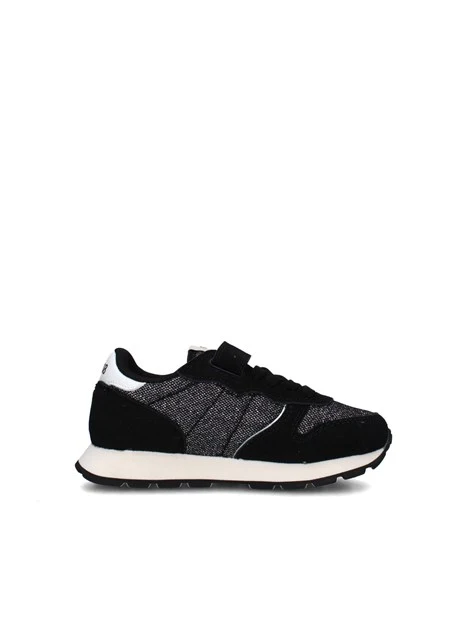 SNEAKERS BASSE ALLY GLITTER TEXTILE  Z45404K BAMBINA NERO