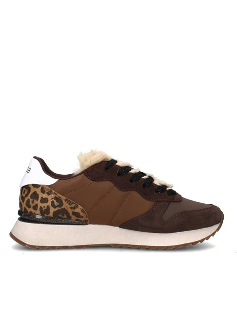 SNEAKERS BASSE STARGIRL ANIMAL Z45218 DONNA MARRONE