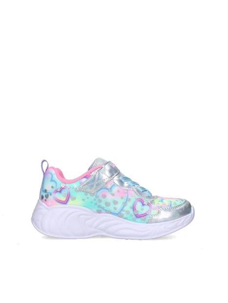SNEAKERS BASSE UNICORN DREAMS - HEART SPARKL 303063L BAMBINA ARGENTO