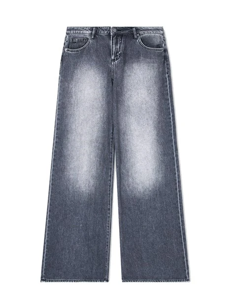 JEANS PALAZZO MODELLO 5 TASCHE DONNA GRIGIO