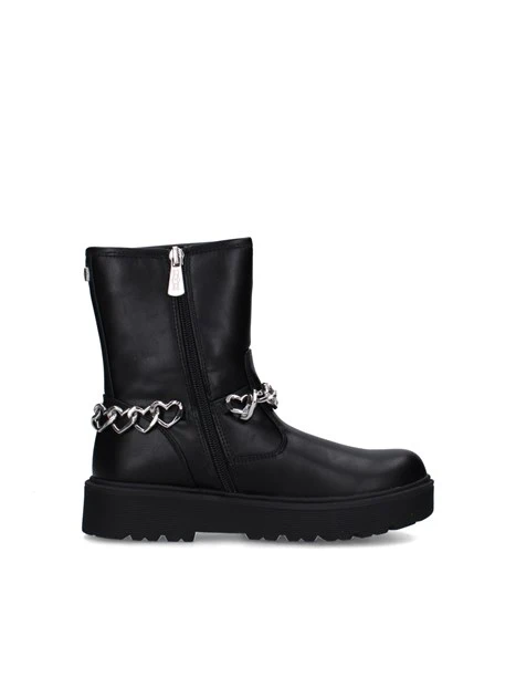 STIVALETTI TACCO BASSO T-450 BAMBINA NERO