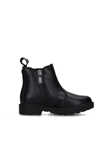 STIVALETTI TACCO BASSO T-394 BAMBINA NERO