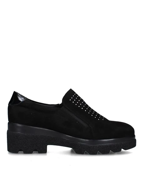 MOCASSINI VR104F DONNA NERO
