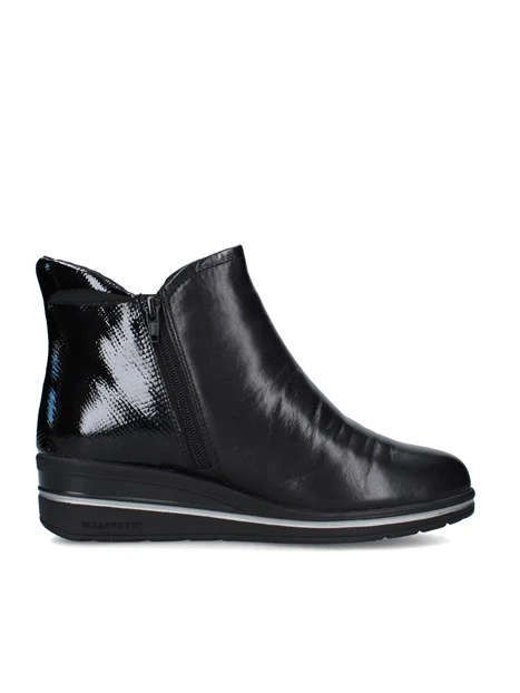 STIVALETTI TACCO BASSO VD254W DONNA NERO