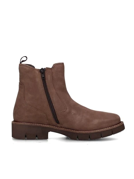STIVALETTI TACCO BASSO 17182A DONNA TORTORA