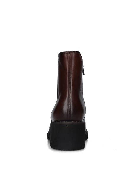 STIVALETTI TACCO BASSO 17121 DONNA MARRONE