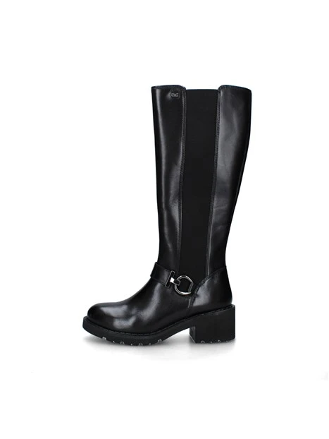 STIVALI TACCO BASSO 17120 DONNA NERO