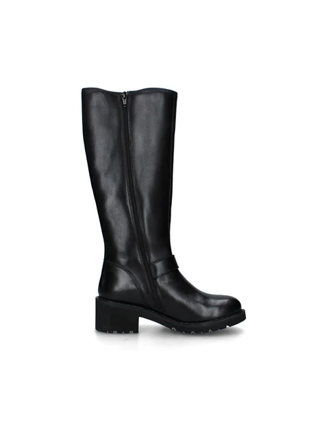 STIVALI TACCO BASSO 17120 DONNA NERO