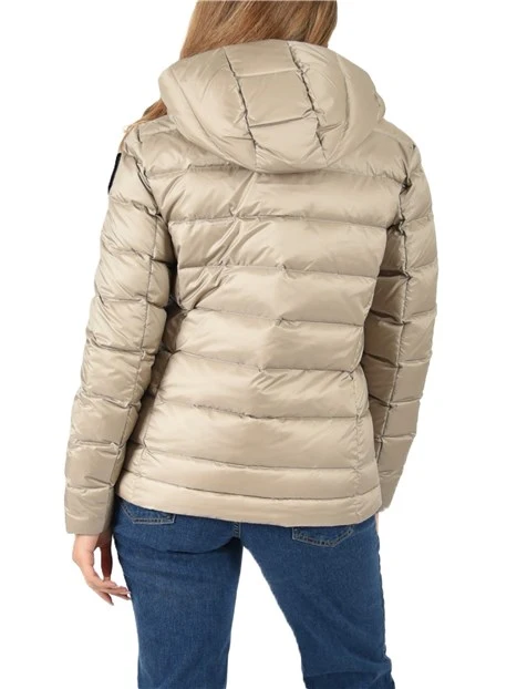 PIUMINO CORTO CON IMBOTTITURA DONNA  BEIGE