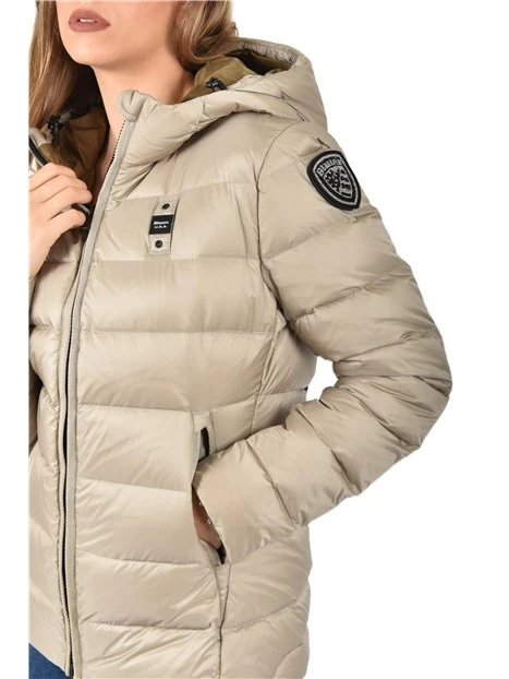 PIUMINO CORTO CON IMBOTTITURA DONNA  BEIGE