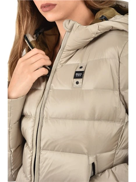 PIUMINO CORTO CON IMBOTTITURA DONNA  BEIGE