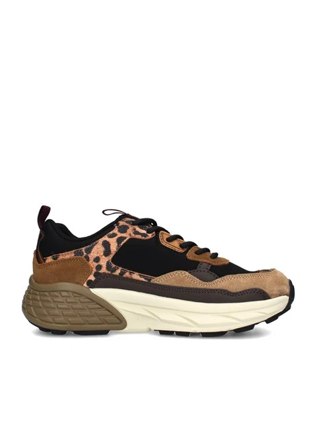 SNEAKERS BASSE GROOVE LEOPARD JL52523A DONNA BEIGE