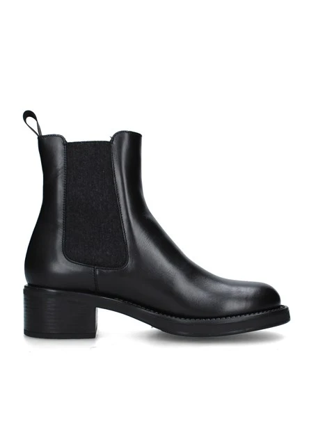 STIVALETTI TACCO BASSO 82L5 DONNA NERO