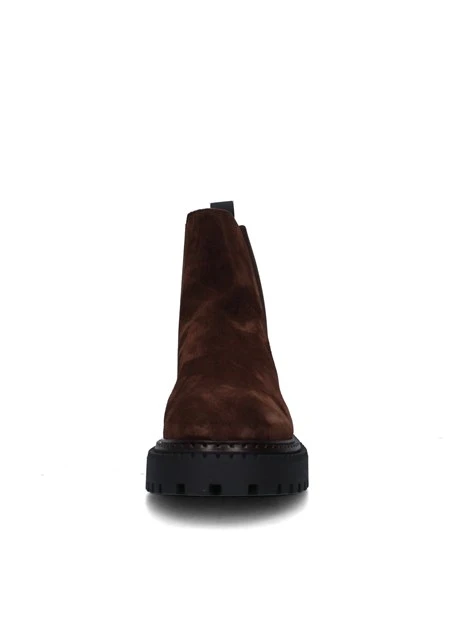 STIVALETTI TACCO BASSO 78A3 DONNA MARRONE