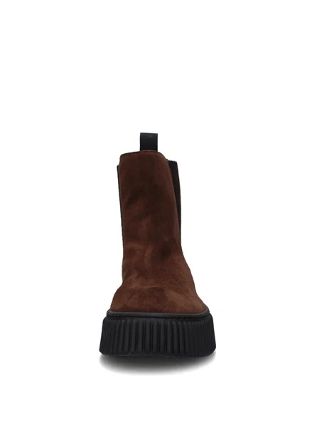 STIVALETTI TACCO BASSO 40A5 DONNA MARRONE