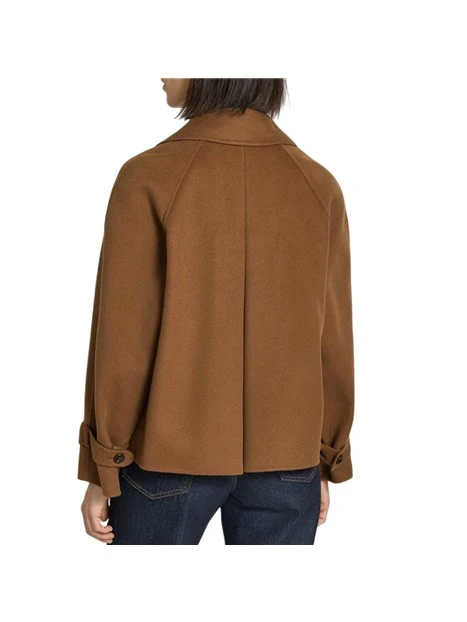 CAPPOTTO CORTO  DOPPIOPETTO DONNA MARRONE