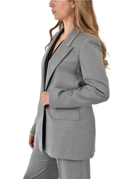 GIACCA BLAZER  MONOPETTO  DONNA GRIGIO CHIARO