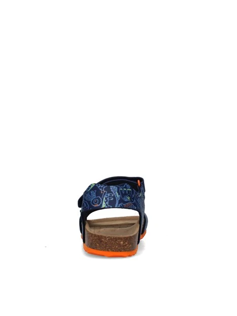 SANDALI BASSI J028LB06A54 GHITA BAMBINO BLU