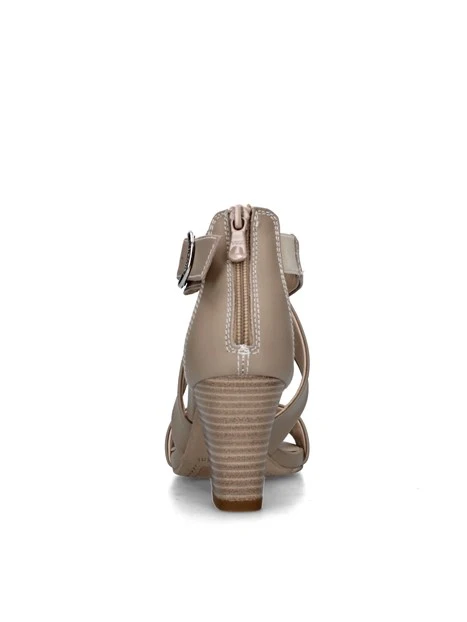 SANDALI TACCO ALTO E410380D DONNA BEIGE