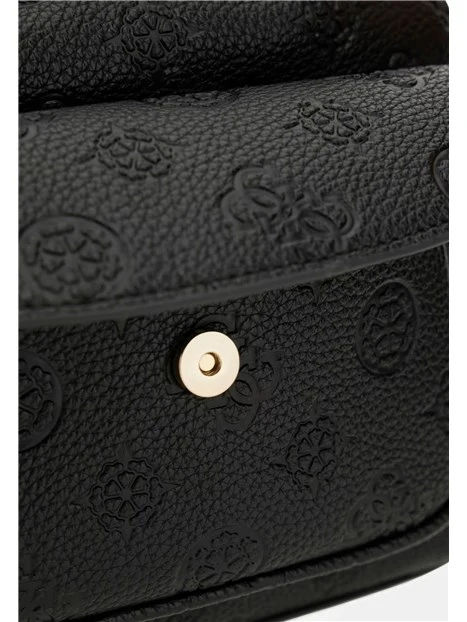 ZAINO IN SIMIPELLE CON TEXTURE LOGATA DONNA NERO