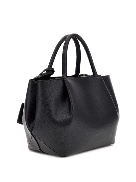 BORSA A MANO GRANDE IN SIMIPELLE CON DOPPIO CHARM DONNA NERO