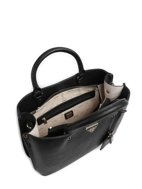 BORSA A MANO CON CHARM E TRACOLLA REMOVIBILE DONNA NERO