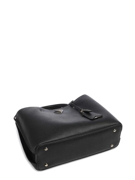 BORSA A MANO CON CHARM E TRACOLLA REMOVIBILE DONNA NERO