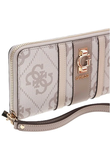 PORTAFOGLIO CON STAMPA LOGO DONNA BEIGE