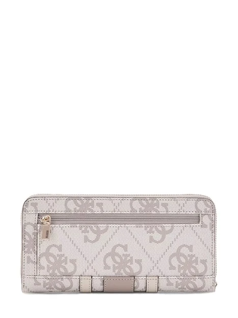 PORTAFOGLIO CON STAMPA LOGO DONNA BEIGE