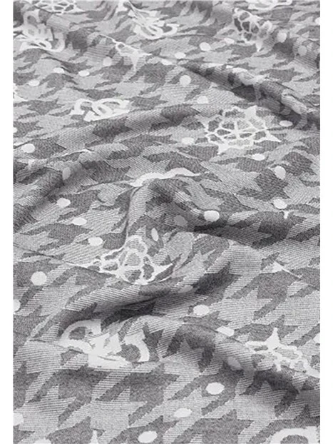 STOLA CON STAMPA MONOGRAM DONNA NERO