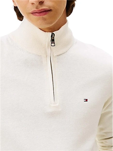 MAGLIA DOLCEVITA CON ZIP UOMO AVORIO