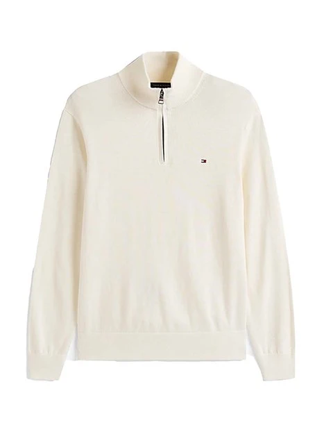 MAGLIA DOLCEVITA CON ZIP UOMO AVORIO