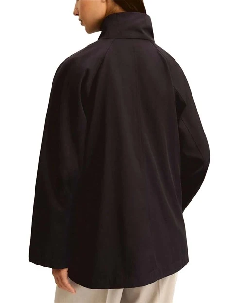 GIACCA IMPERMEABILE  COLLO RIALZATO DONNA BLU