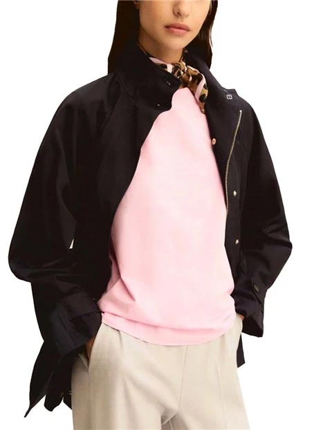 GIACCA IMPERMEABILE  COLLO RIALZATO DONNA BLU