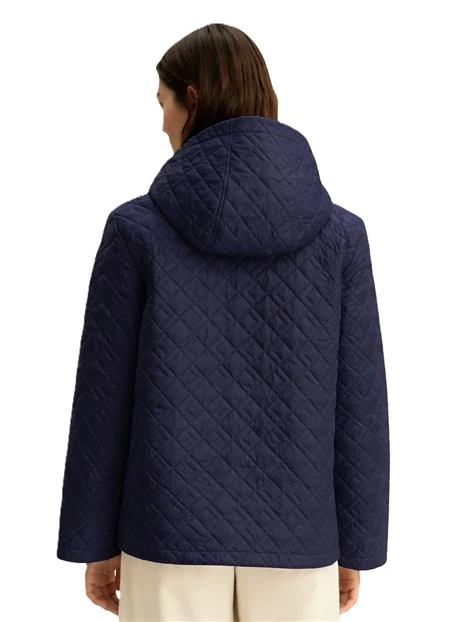 PIUMINO ANTIGOCCIA CORTO TRAPUNTATO DONNA BLU