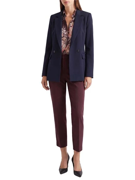 BLAZER DOPPIOPETTO CON TASCHE LATERALI A PATTA DONNE BLU