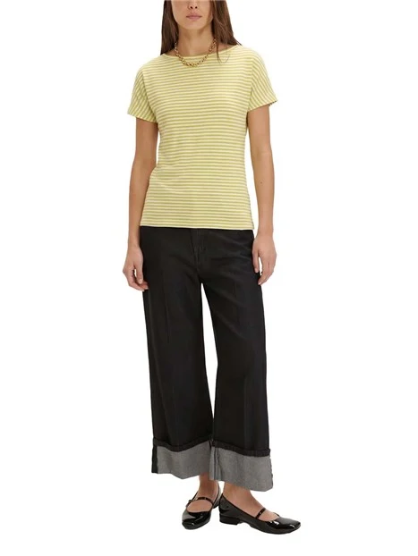 T-SHIRT MANICA CORTA A KIMONO DONNA GIALLO