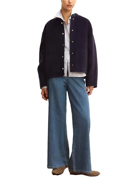 JEANS PALAZZO MODELLO 5 TASCHE DONNA BLU