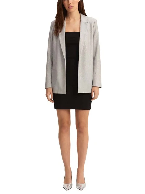 GIACCA CORTA FIT REGOLARE E POLSO CON SPACCO DONNA GRIGIO