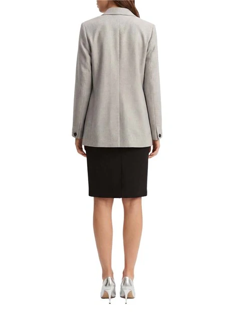 GIACCA CORTA FIT REGOLARE E POLSO CON SPACCO DONNA GRIGIO