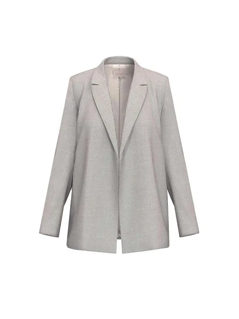 GIACCA CORTA FIT REGOLARE E POLSO CON SPACCO DONNA GRIGIO