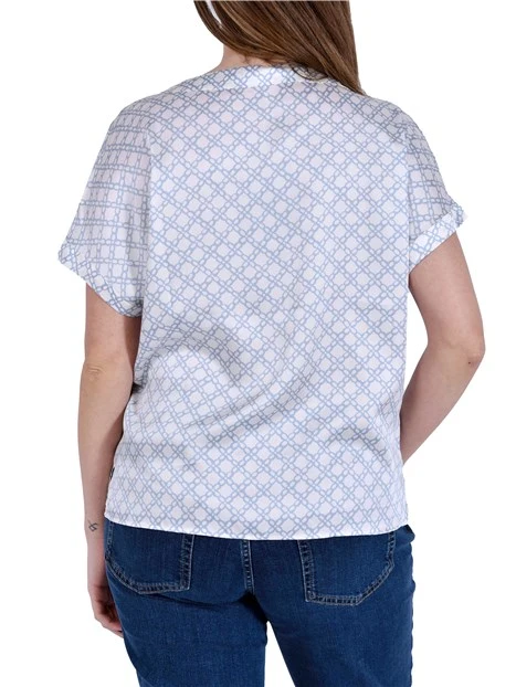 BLUSA SCOLLO A GIRO CON STAMPA DONNA 003 FONDO