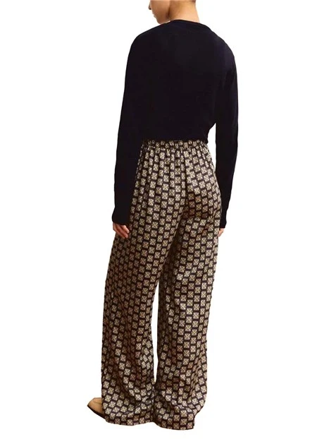 PANTALONI PALAZZO CON FANSTASIE VARIE DONNA BLU