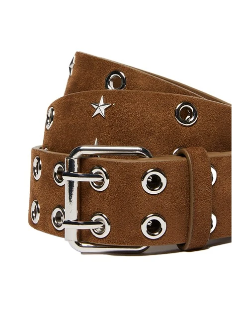 CINTURA CON FIBBIA RETTANGOLARE DONNA MARRONE