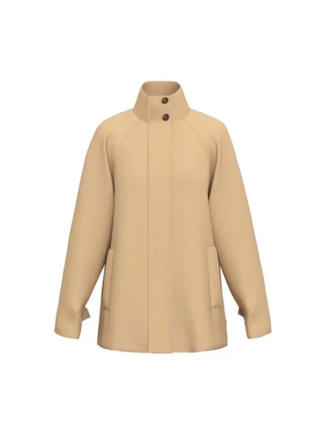 GIACCA IMPERMEABILE  COLLO RIALZATO DONNA BEIGE
