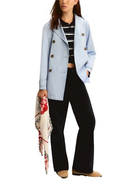 MAGLIA GIROCOLLO SIMIL POLO DONNA BLU